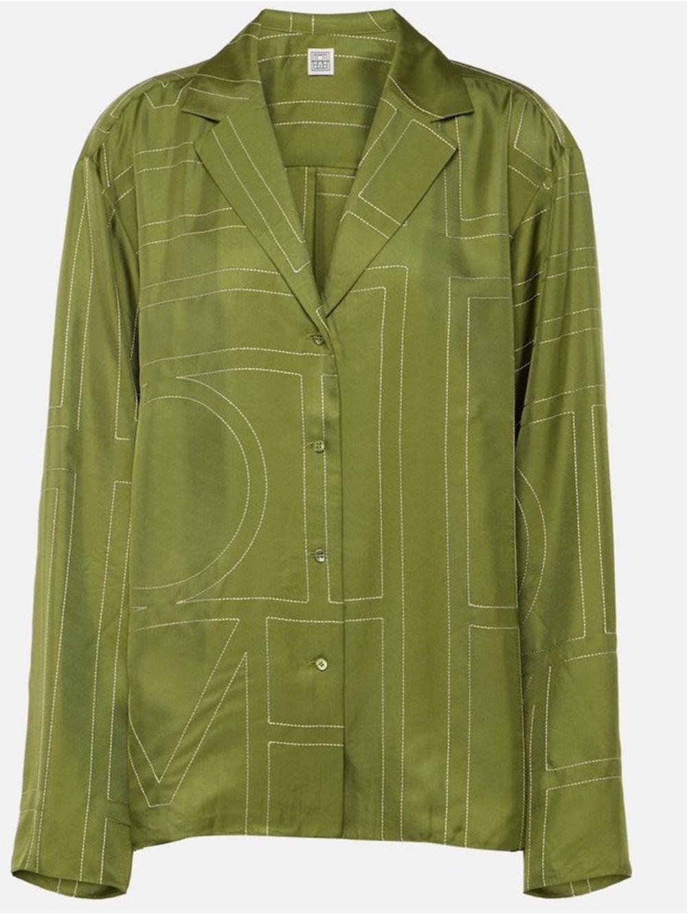 TOTEME Olive Green Women's Button-Front Jacket- size 32